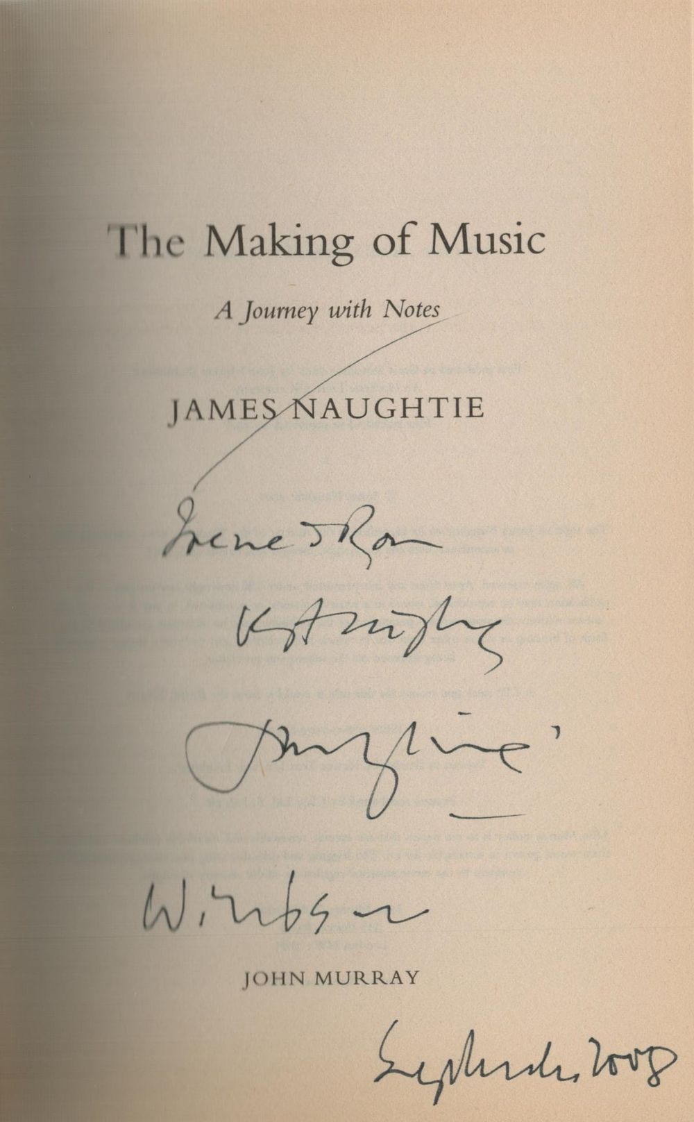 Lot 51: James Naughtie signed paperback book titled The Making...