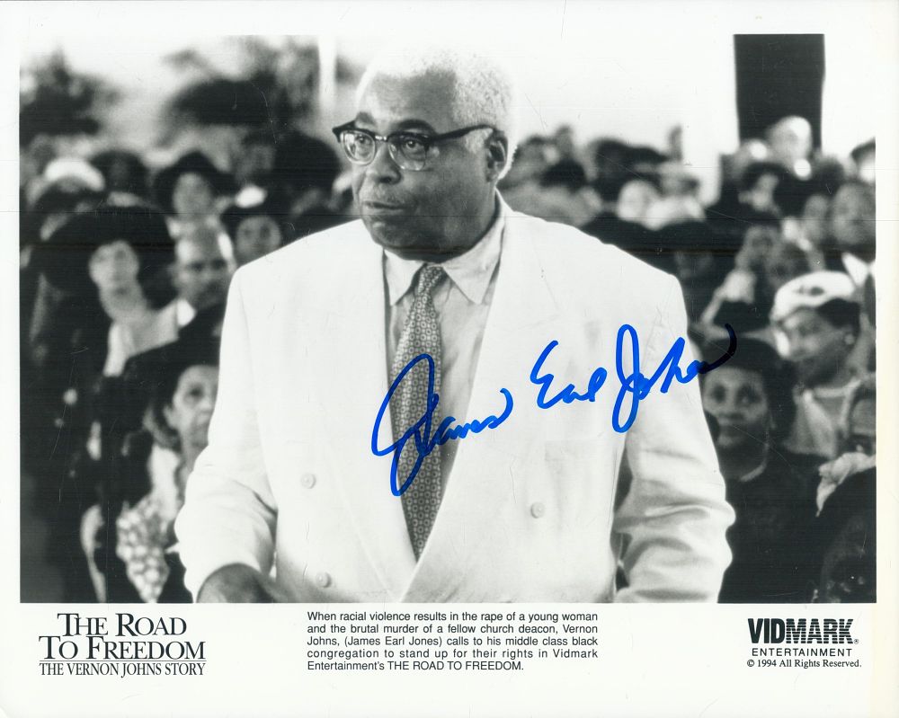 Lot 53: James Earl Jones signed 10x8inch black and white...