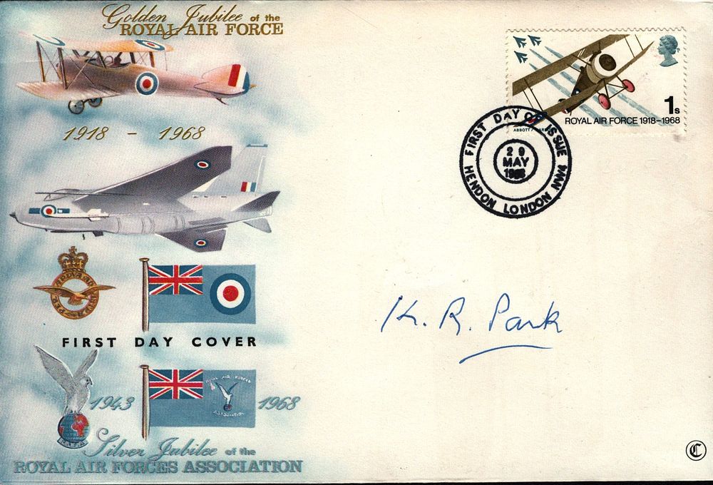 Lot 79: Keith Park (1892-1975), a signed RAF Golden Jubilee...