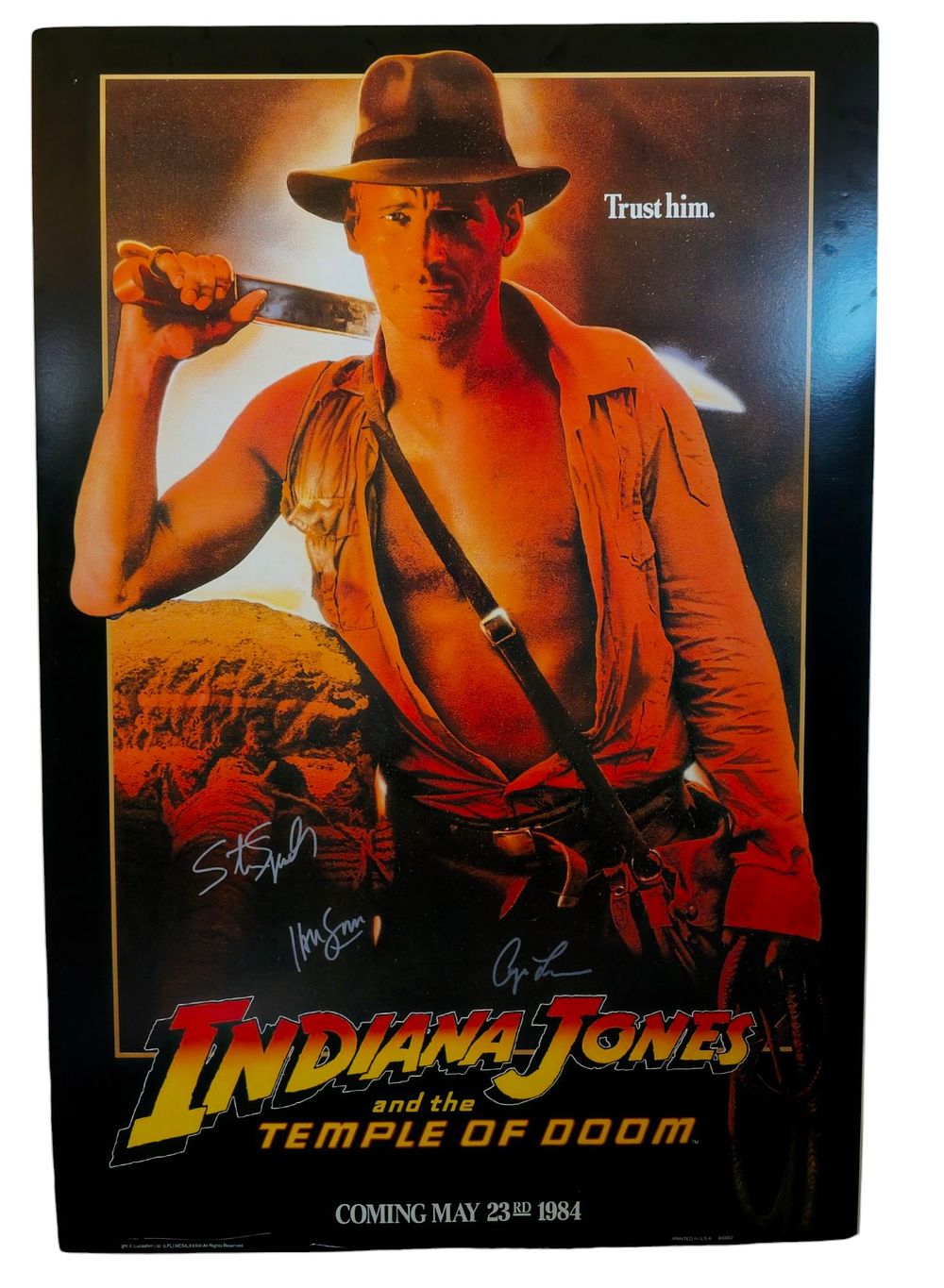 Lot 151: Harrison Ford, Steven Spielberg and Karen Allen signed...