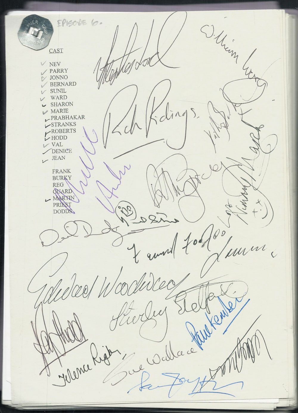 Lot 153: Common as Muck Season 2, Episode 6 signed...