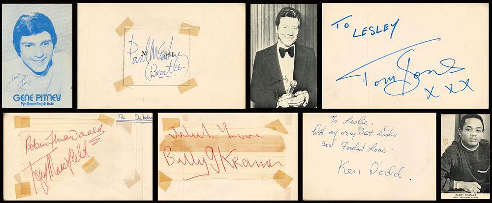 Lot 15: 1960s Music and Entertainment autograph book collection includes...