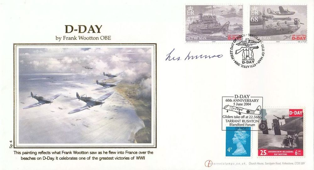Lot 126: D - Day Cover Signed J L Munro...