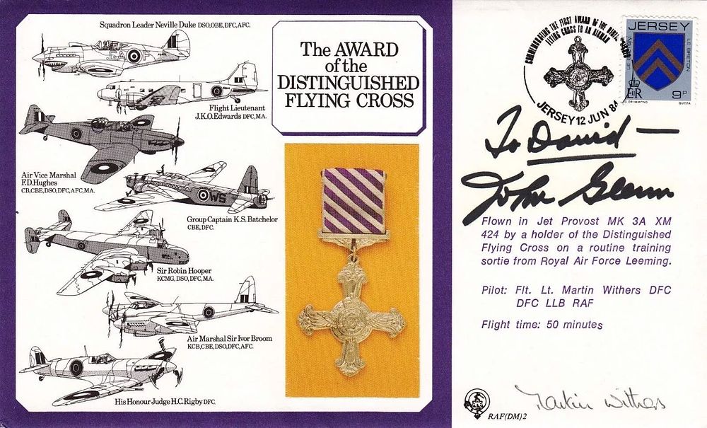 Lot 143: DM2 The Award of DFC Signed M Withers...