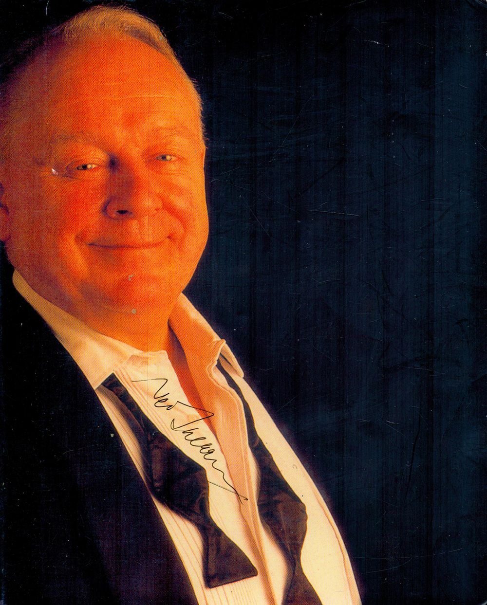 Lot 164: Ned Sherrin signed 10x8inch colour photo. Good condition....