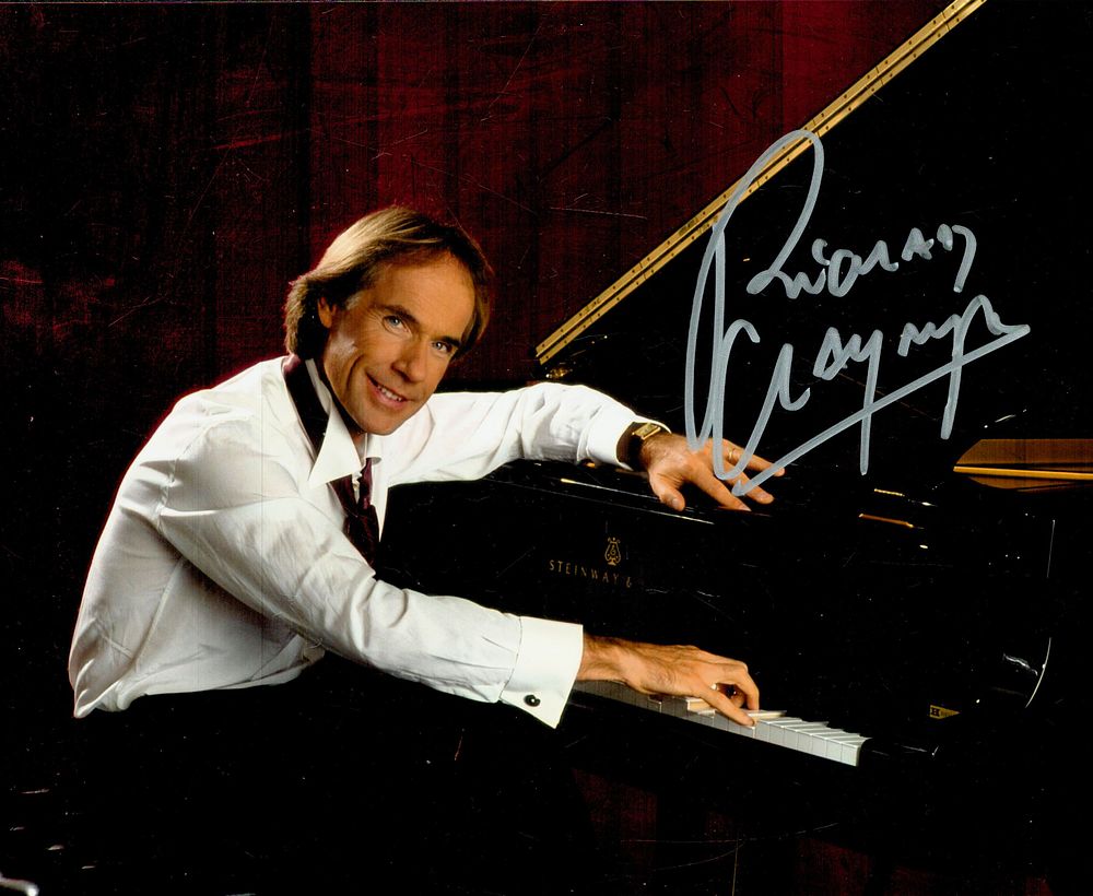 Lot 167: Richard Clayderman signed 10x8inch colour photo. Good condition....