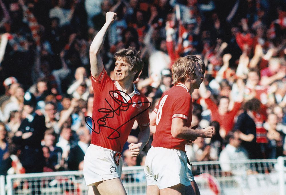 Lot 266: Autographed GORDON HILL 12 x 8 photo :...