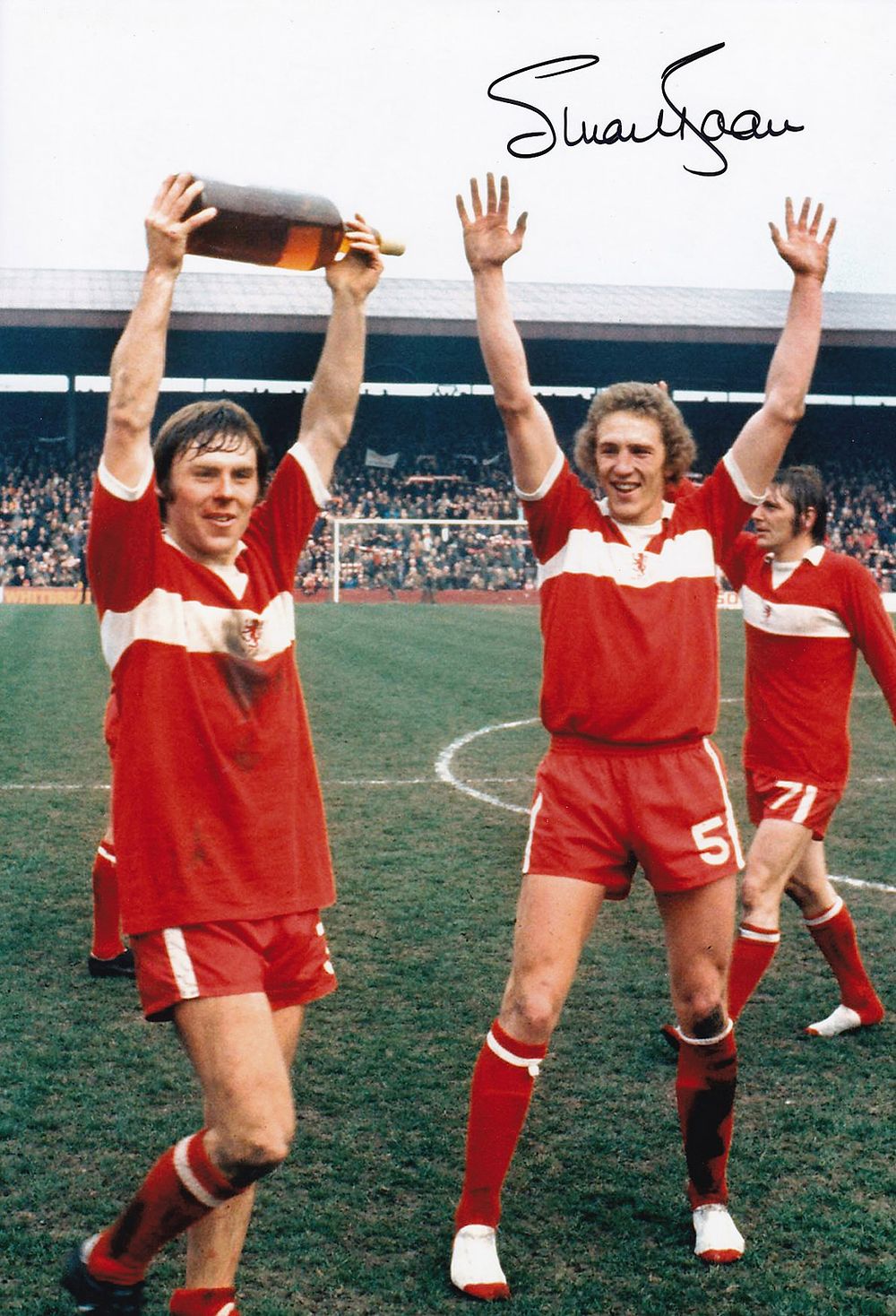 Lot 275: Autographed STUART BOAM 12 x 8 photo :...