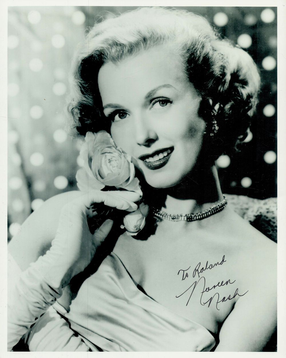 Lot 307: Noreen Nash signed 10x8 inch black and white...