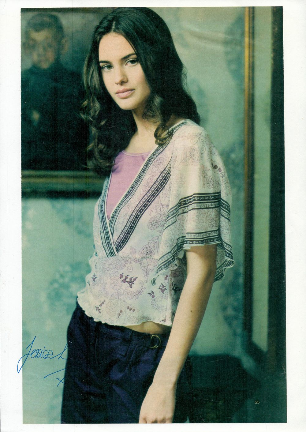 Lot 315: Jessica Lynn signed 12x8 inch magazine colour photo....