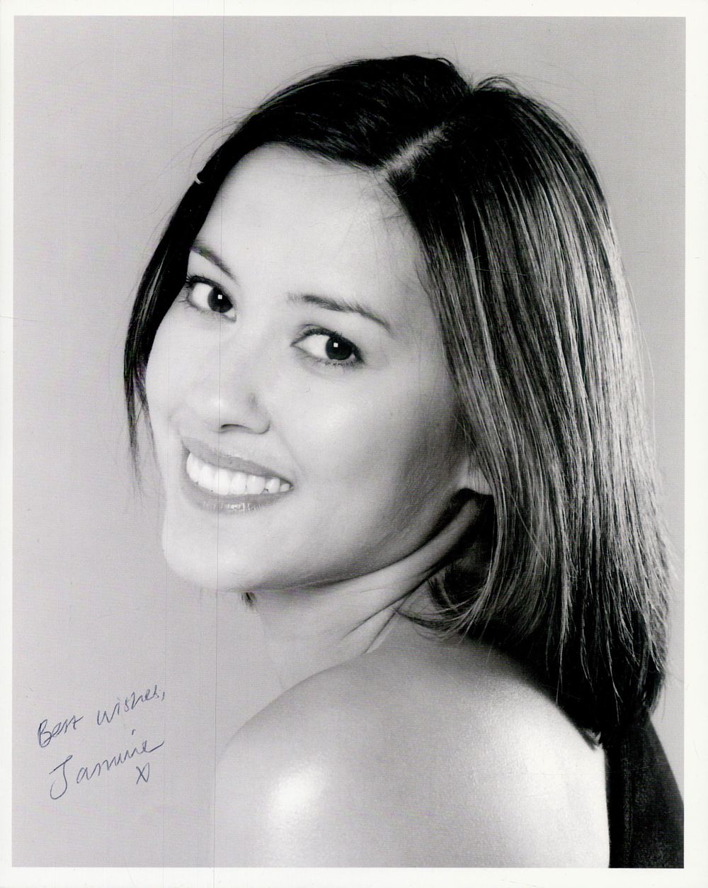 Lot 351: Jasmine Lawson signed 10x8 inch black and white...