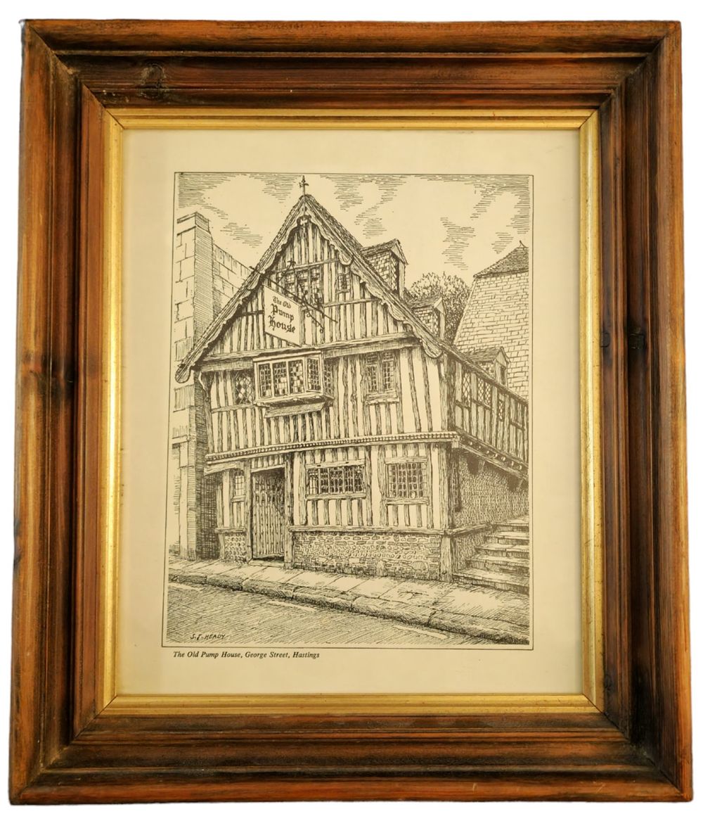 Lot 38: Original SJ Heady Artwork Showing The Old Pump...