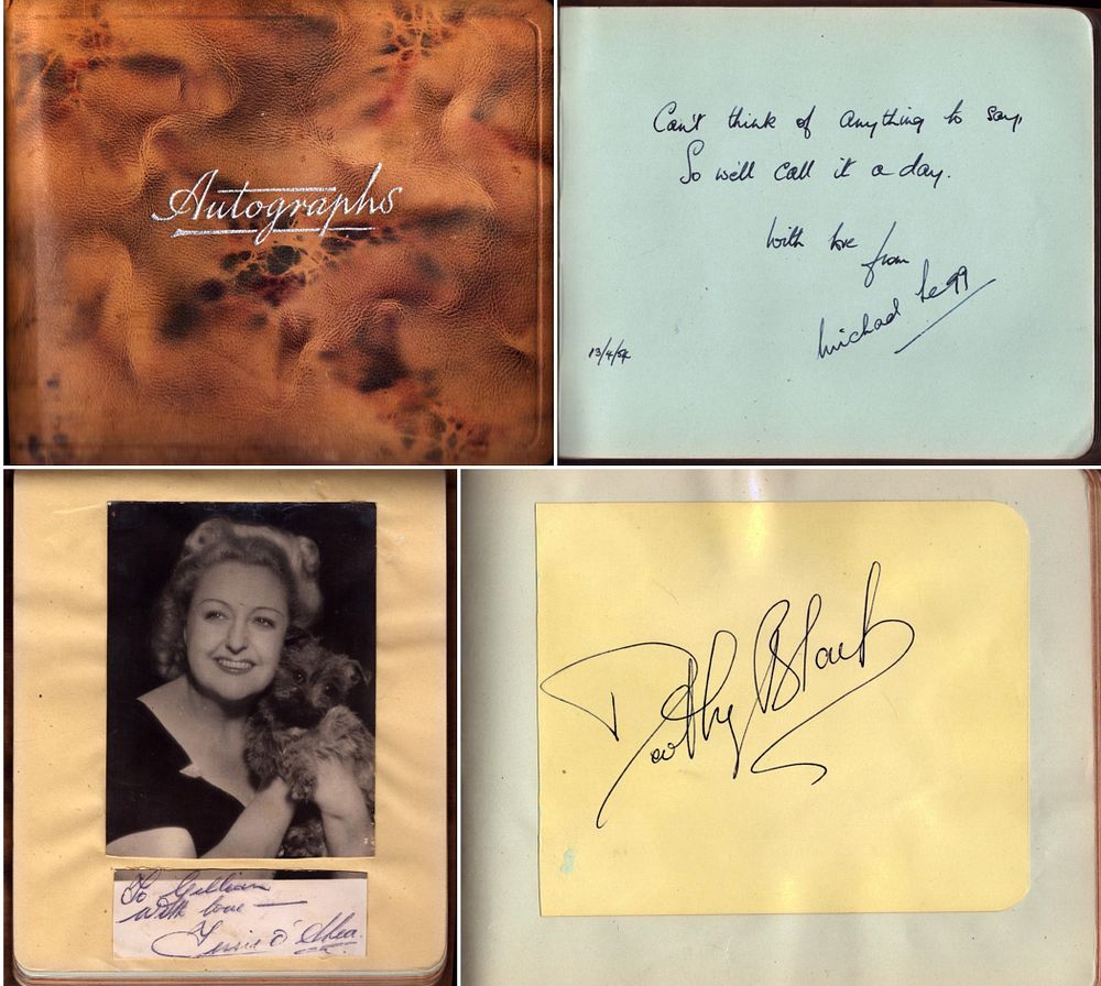 Lot 39: Vintage photo and autograph album with poems throughout...