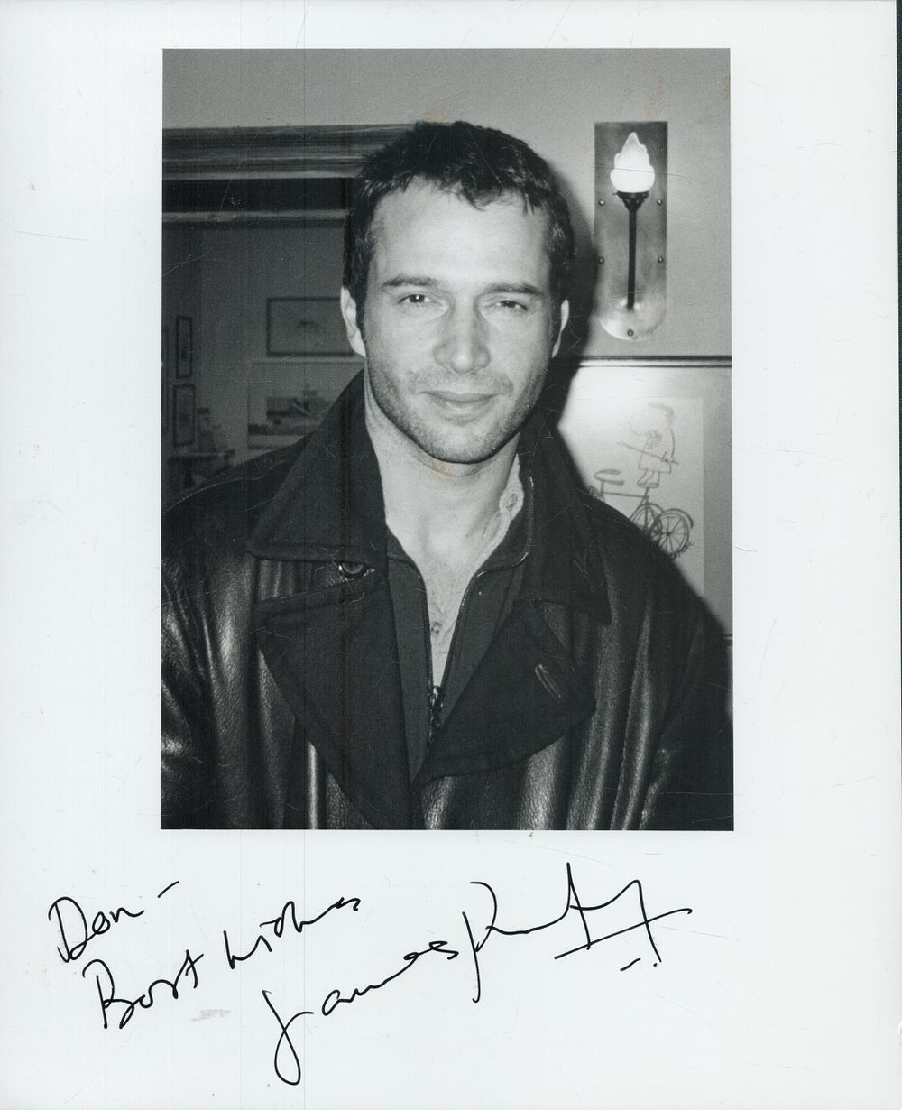 Lot 73: James Purefoy signed 10x8inch black and white photo....