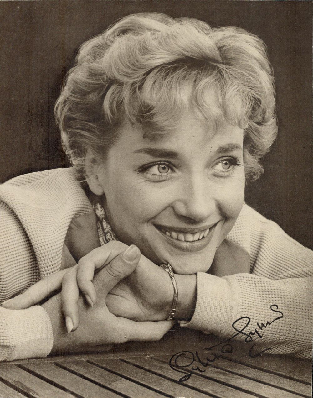 Lot 78: Sylvia Sims signed 10x8 inch black and white...