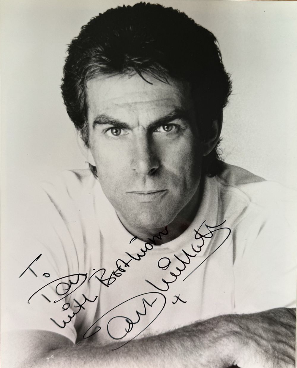 Lot 79: David Willetts signed 10x8inch black and white photo....