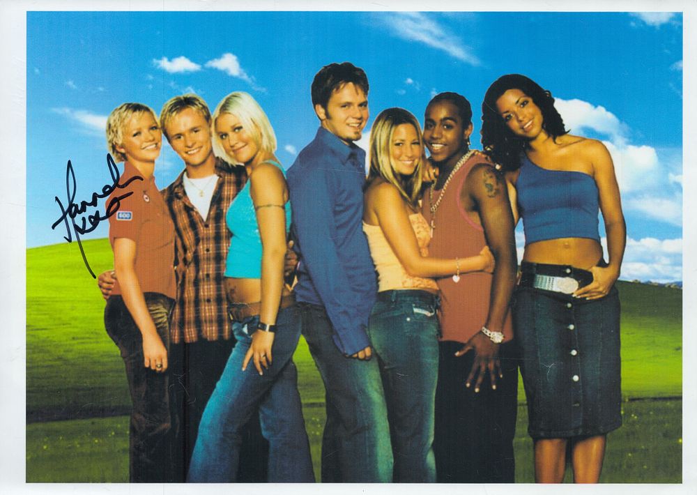 Lot 100: Hannah Spearritt signed S Club 7 10x8 inch...