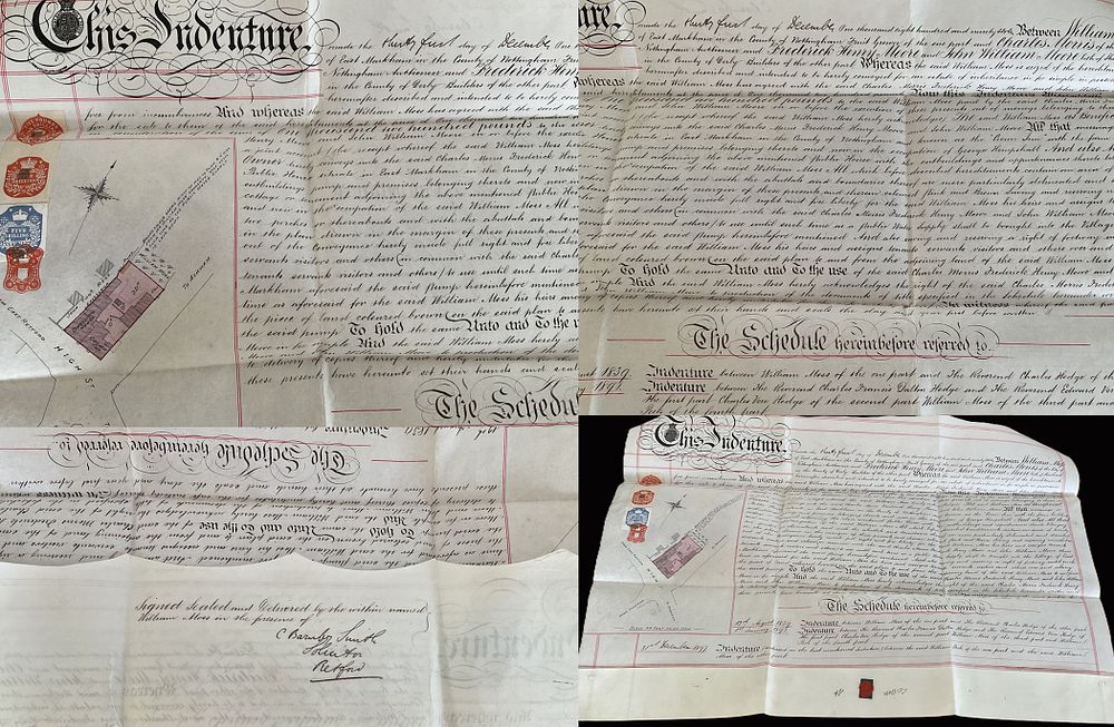 Lot 161: Vintage Official House Deeds Document dated 31st December...