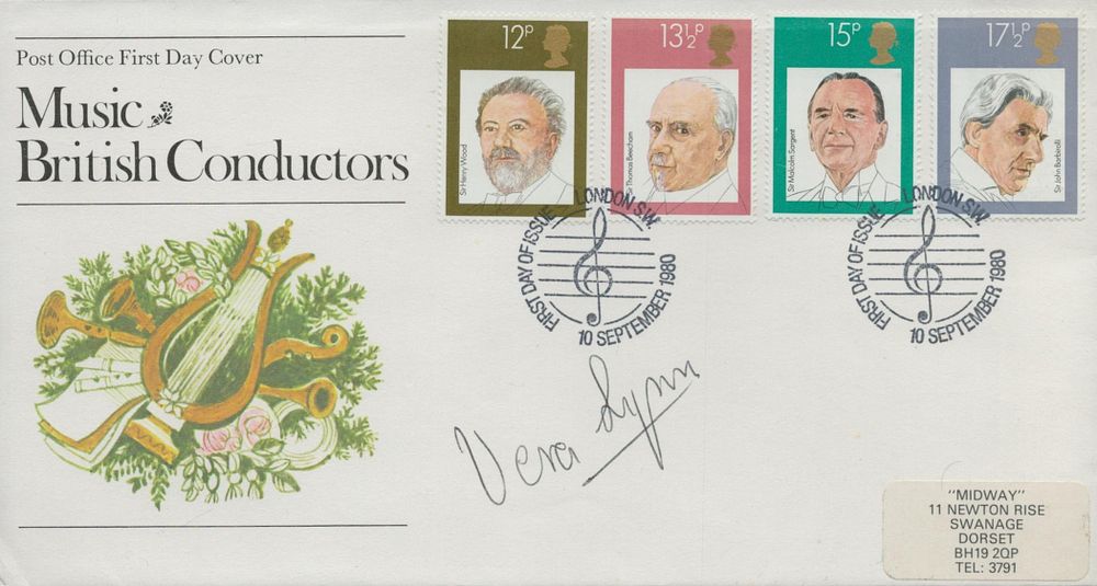 Lot 190: Vera Lynn signed Music British Conductors Post Office...