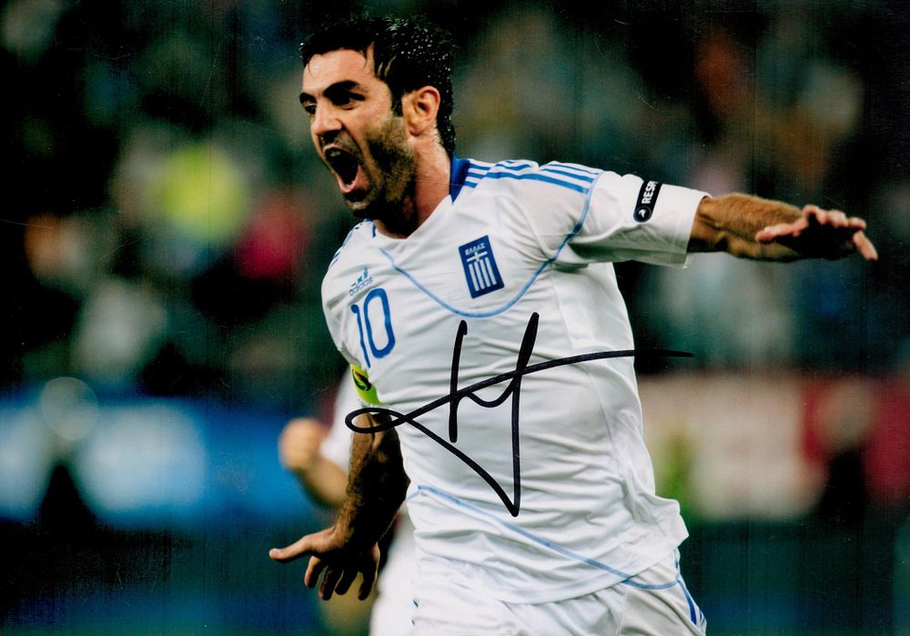 Lot 195: Giorgos Karagounis signed 12x8 inch colour photo pictured...