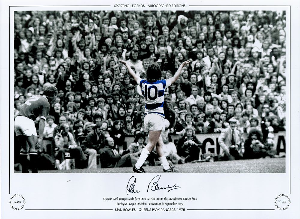 Lot 236: Stan Bowles Queens Park Rangers (QPR) 12x16 Signed...