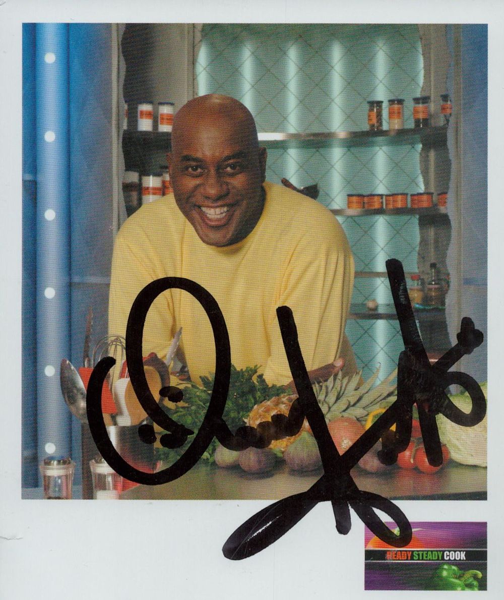 Lot 252: Ainsley Harriott signed 5x4 inch colour Ready Steady...