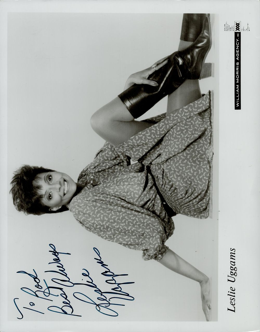 Lot 354: Leslie Uggams signed 10x8 inch black and white...