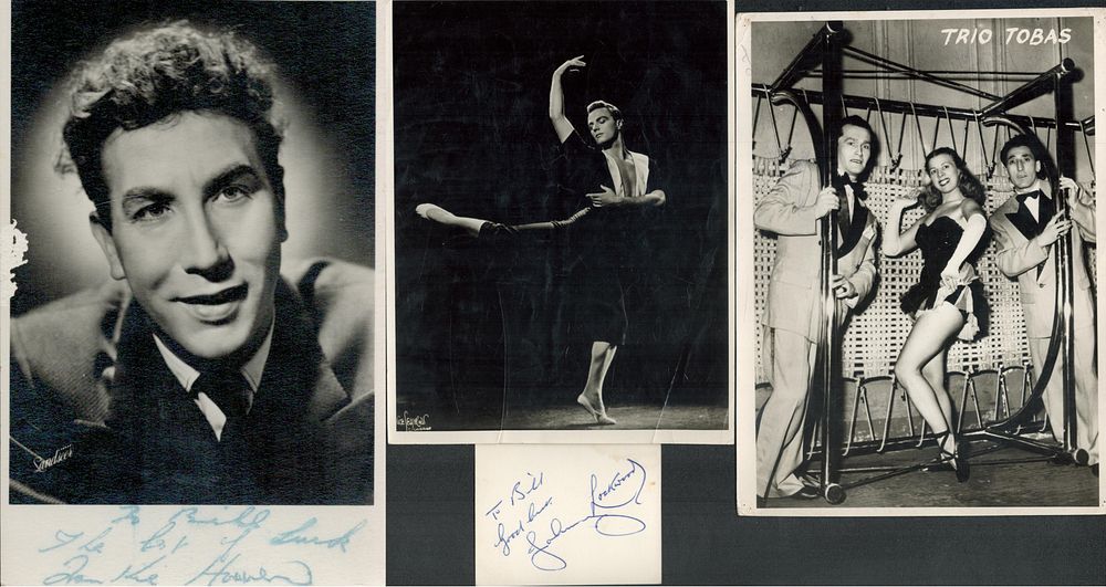 Lot 363: Entertainment collection black and white vintage photos, Trio...