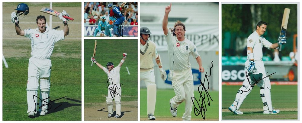 Lot 380: Cricket Collection of 5 signed Colour Photo's 12x8...
