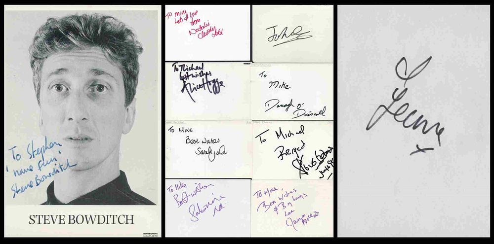 Lot 406: Assorted collection of 10 items. Signatures such Steve...