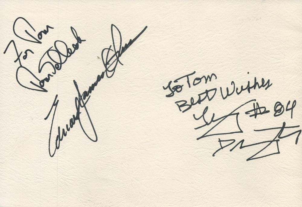 Lot 441: Tom Selleck and Edward James Olmos, American actors....