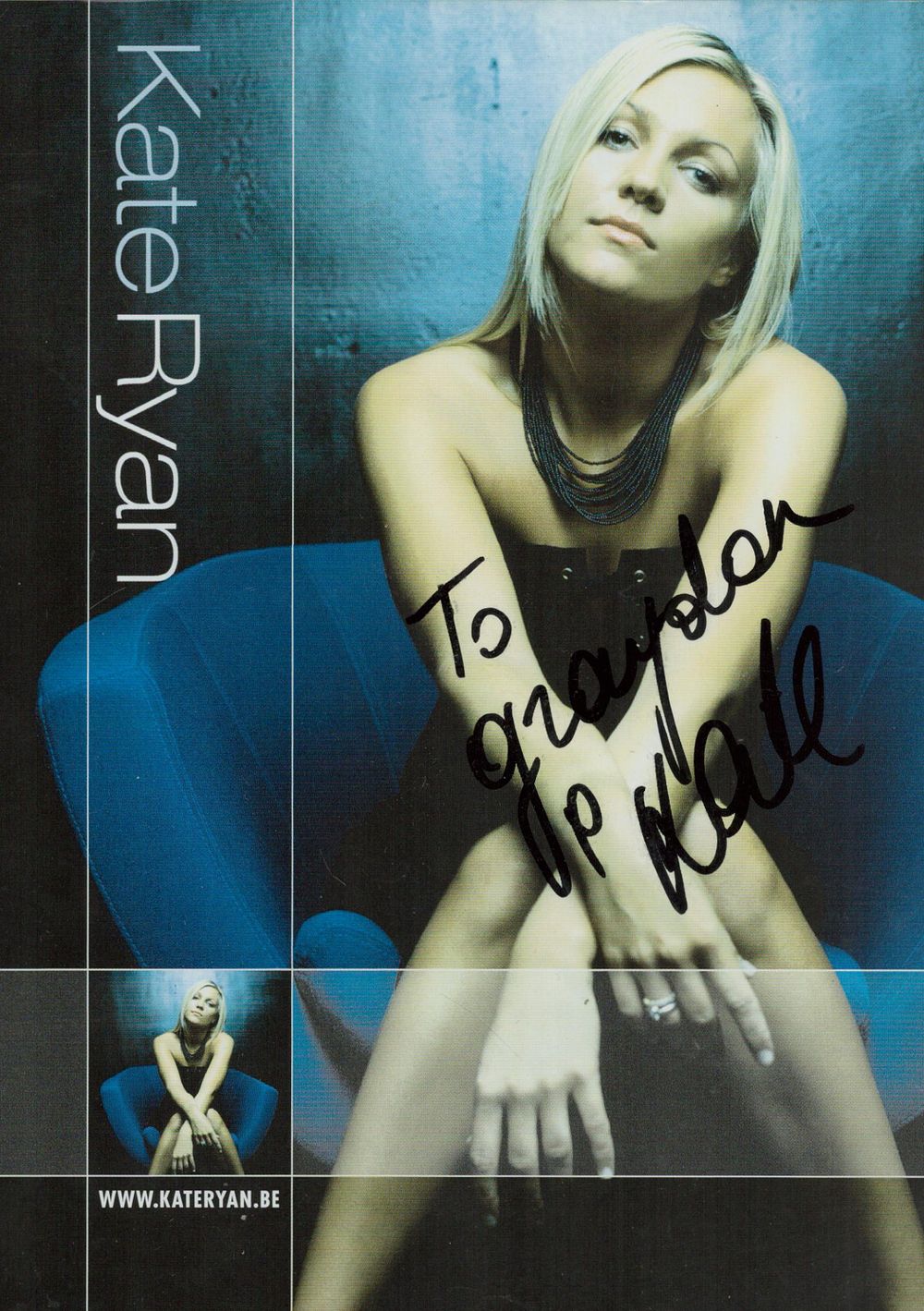 Lot 444: Kate Ryan signed 8x6 inch colour promo photo...