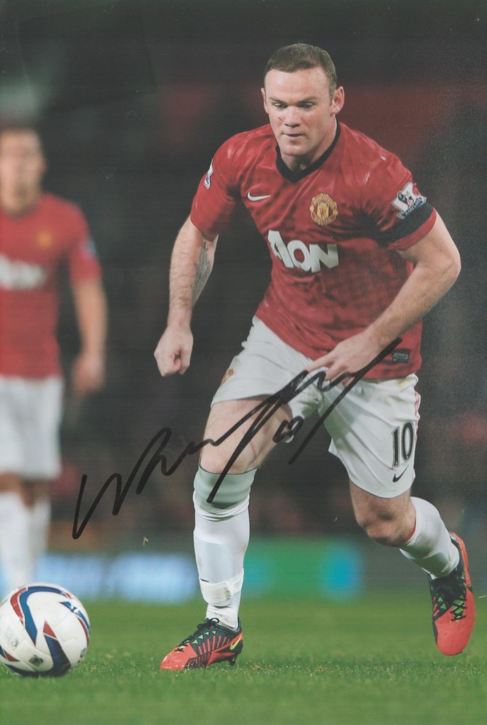 Lot 55: Football Wayne Rooney signed Manchester United 12x8 colour...