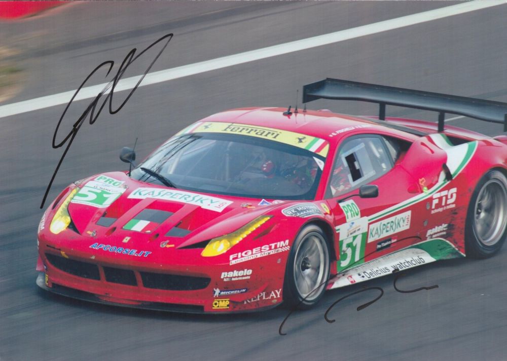 Lot 83: Motor Racing Jean Alesi and Gianmaria Bruni signed...