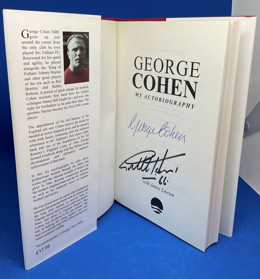 Lot 150: Football George Cohen and Geoff Hurst Signed George...