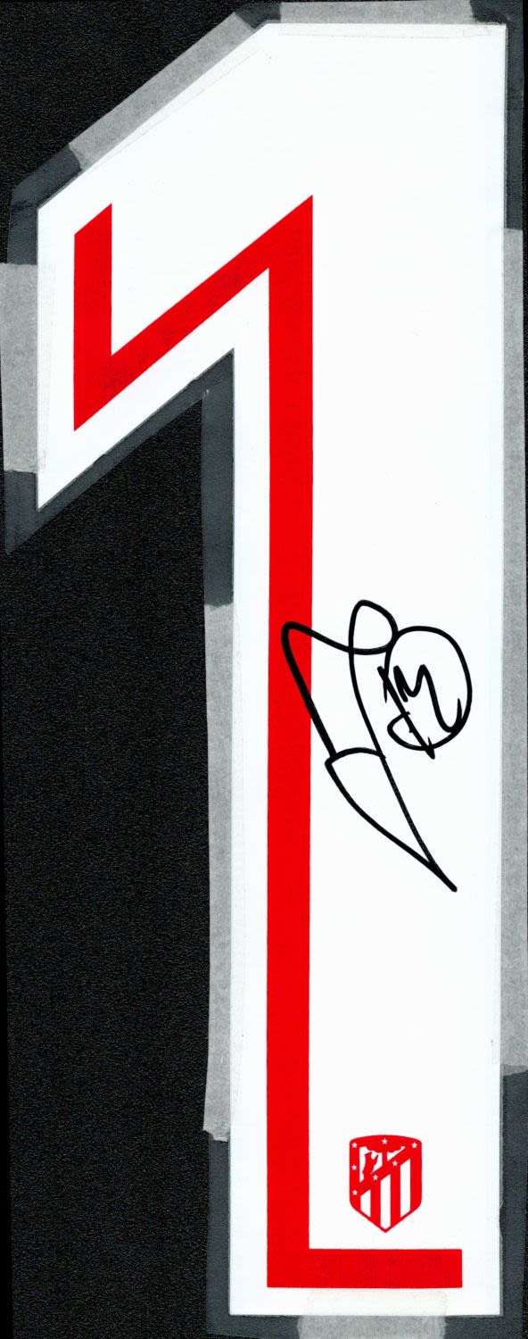 Lot 173: Football Jan Oblak Signed Number 1 Atletico Madrid...