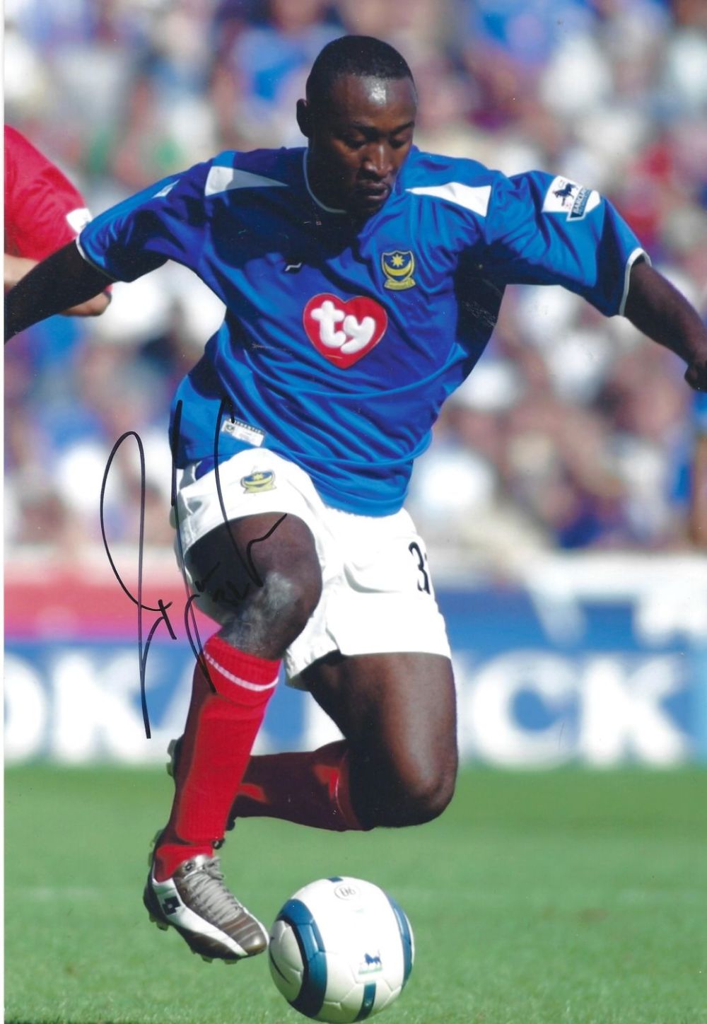 Lot 186: Football Lomana Lua Lua (Portsmouth FC) Signed 12x8...