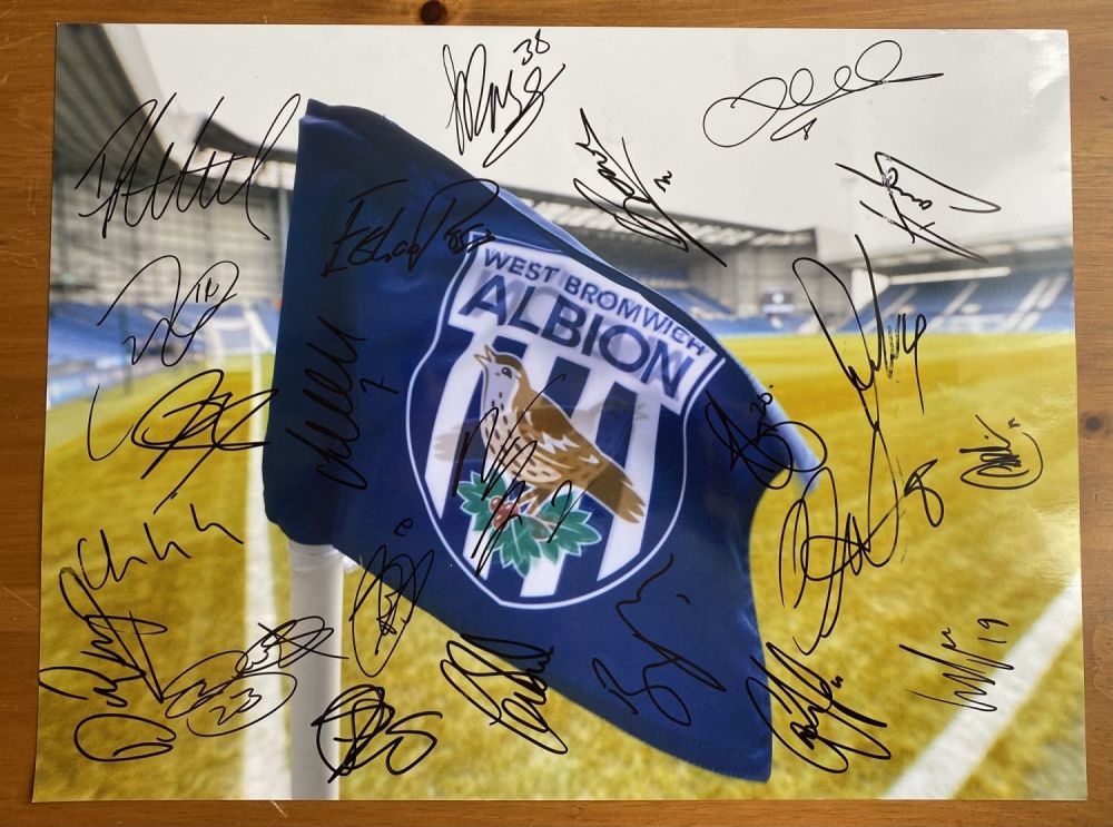 Lot 258: Football West Bromwich Albion Multi Signed 16x12 Colour...