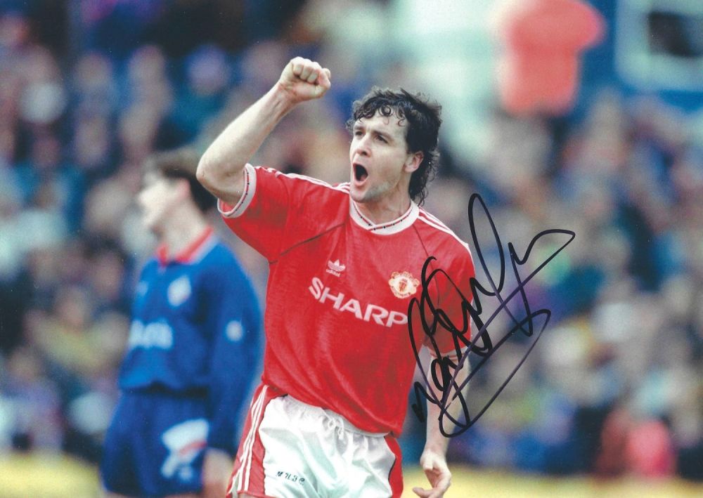 Lot 279: Football Man Utd Legend Mark Hughes signed 12x8...