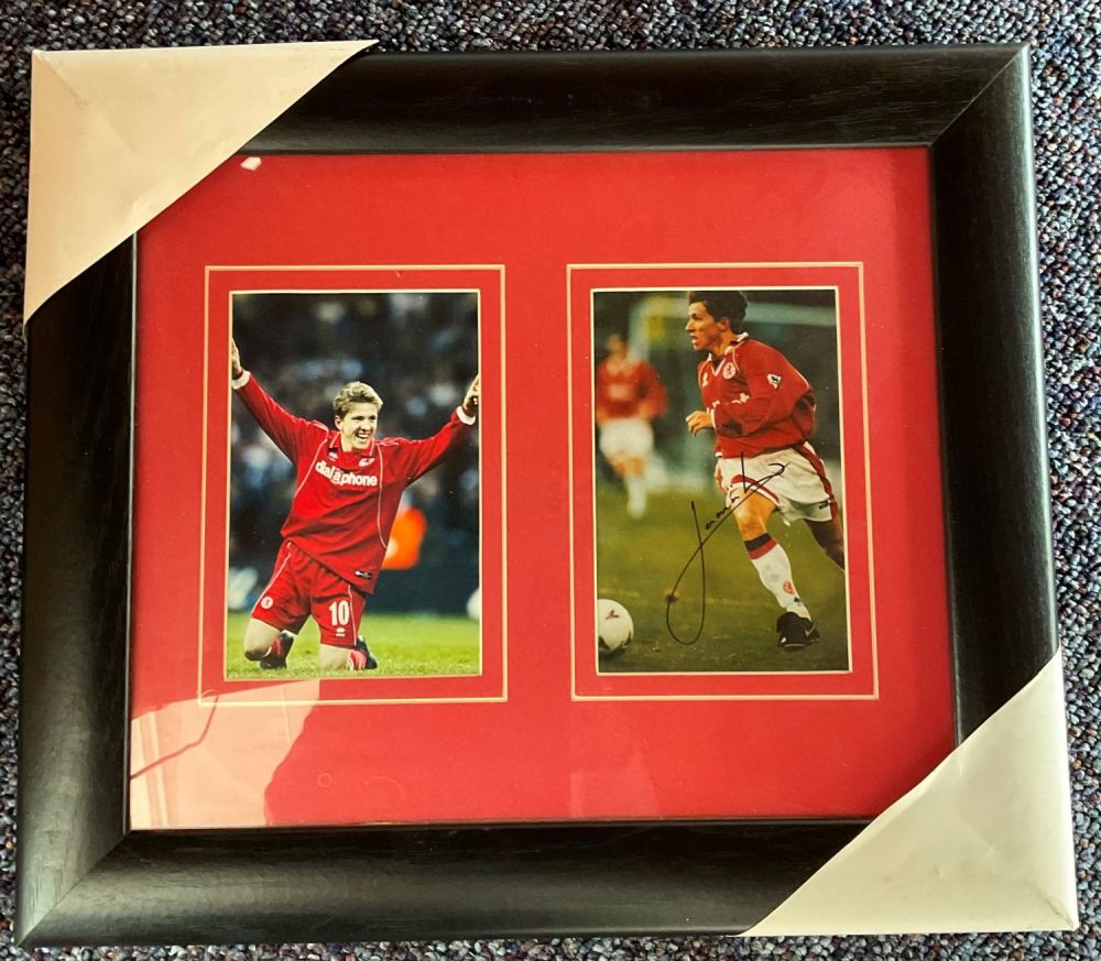 Lot 285: Football Juninho Paulista (Middlesbrough FC) Signed Small colour...