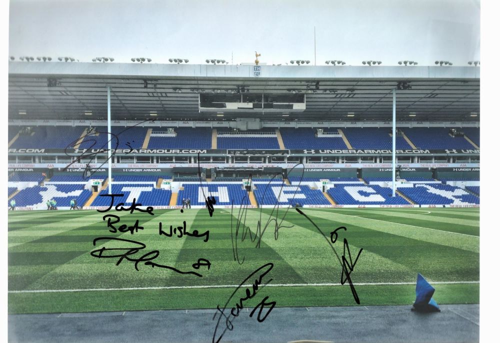Lot 299: Football 6 Tottenham Players Signed White Hart Lane...