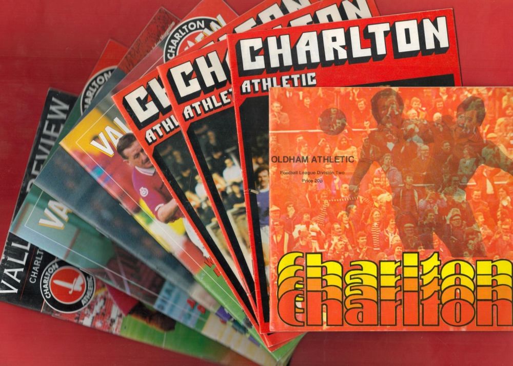 Lot 301: 8 x Charlton Athletic Vintage Official Football Programmes...