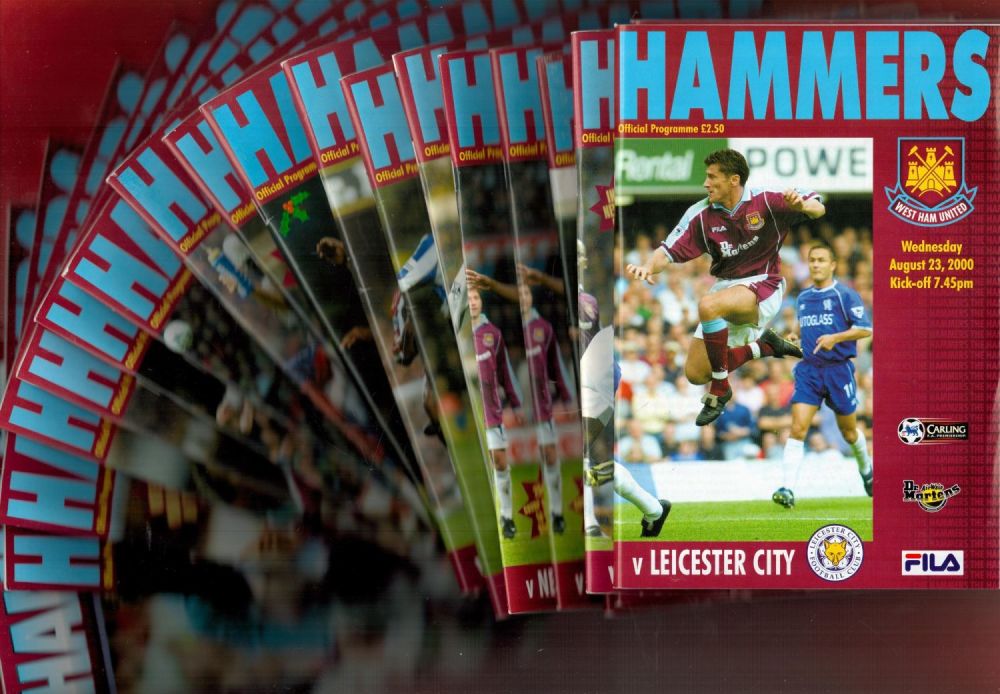 Lot 326: 21 x West Ham United Official Football Programmes...
