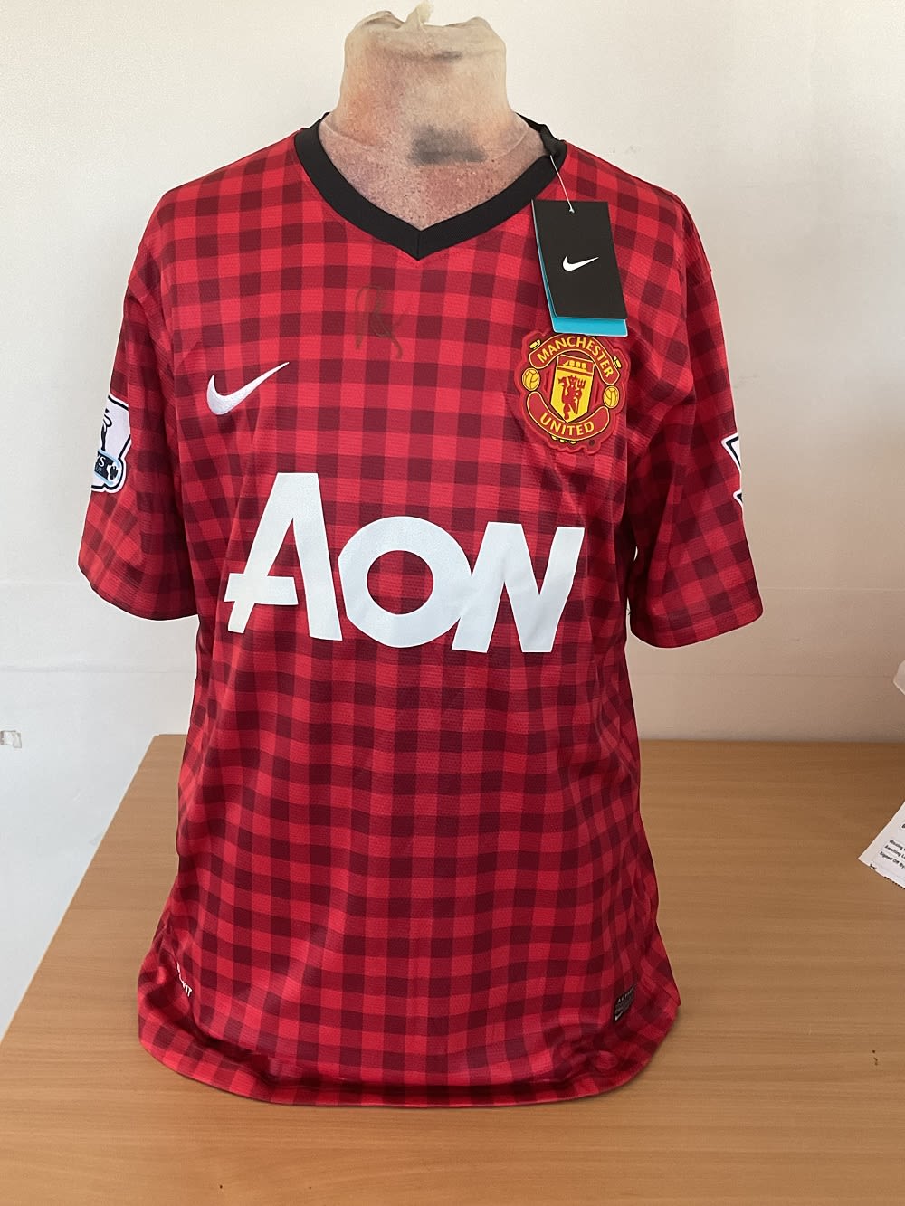 Lot 390: Football Marcus Rashford Signed Man Utd Home Shirt...