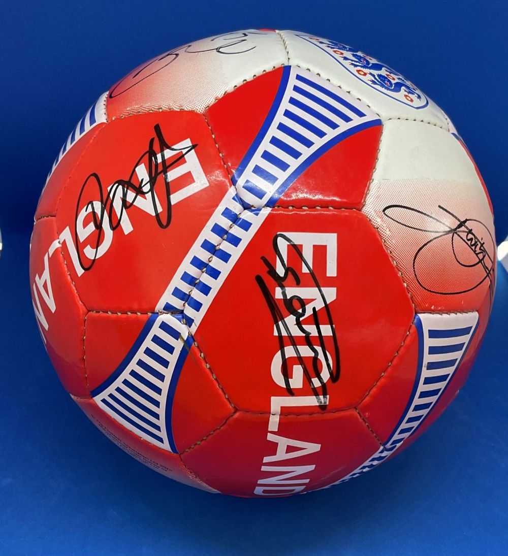Lot 391: Football Multi Signed England Size 5 Football. Signatures...