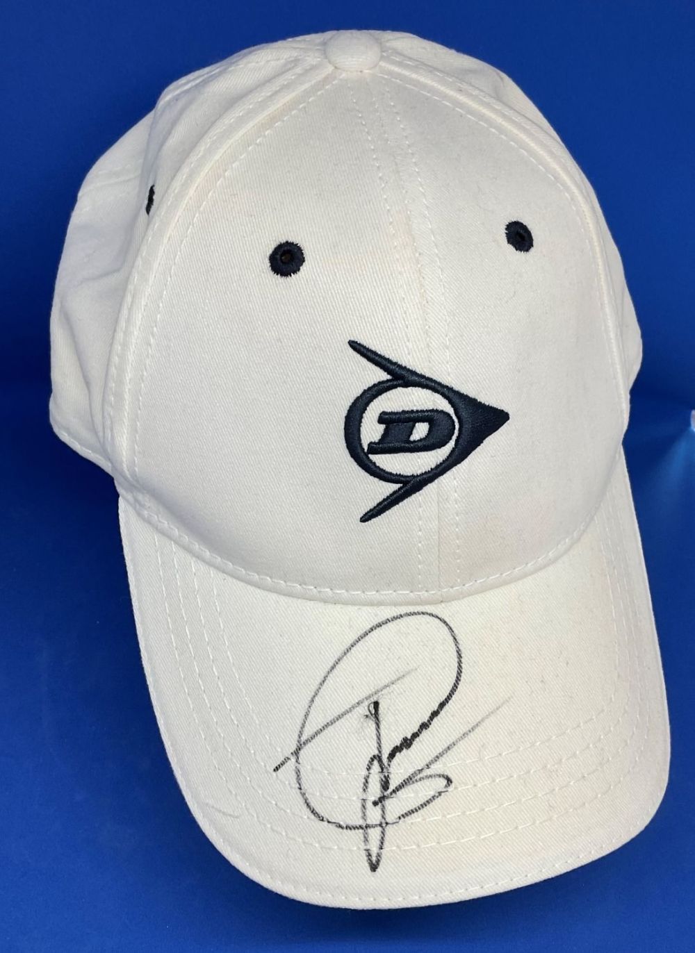 Lot 395: Miguel Angel Jimenez signed Dunlop golf cap. Miguel...