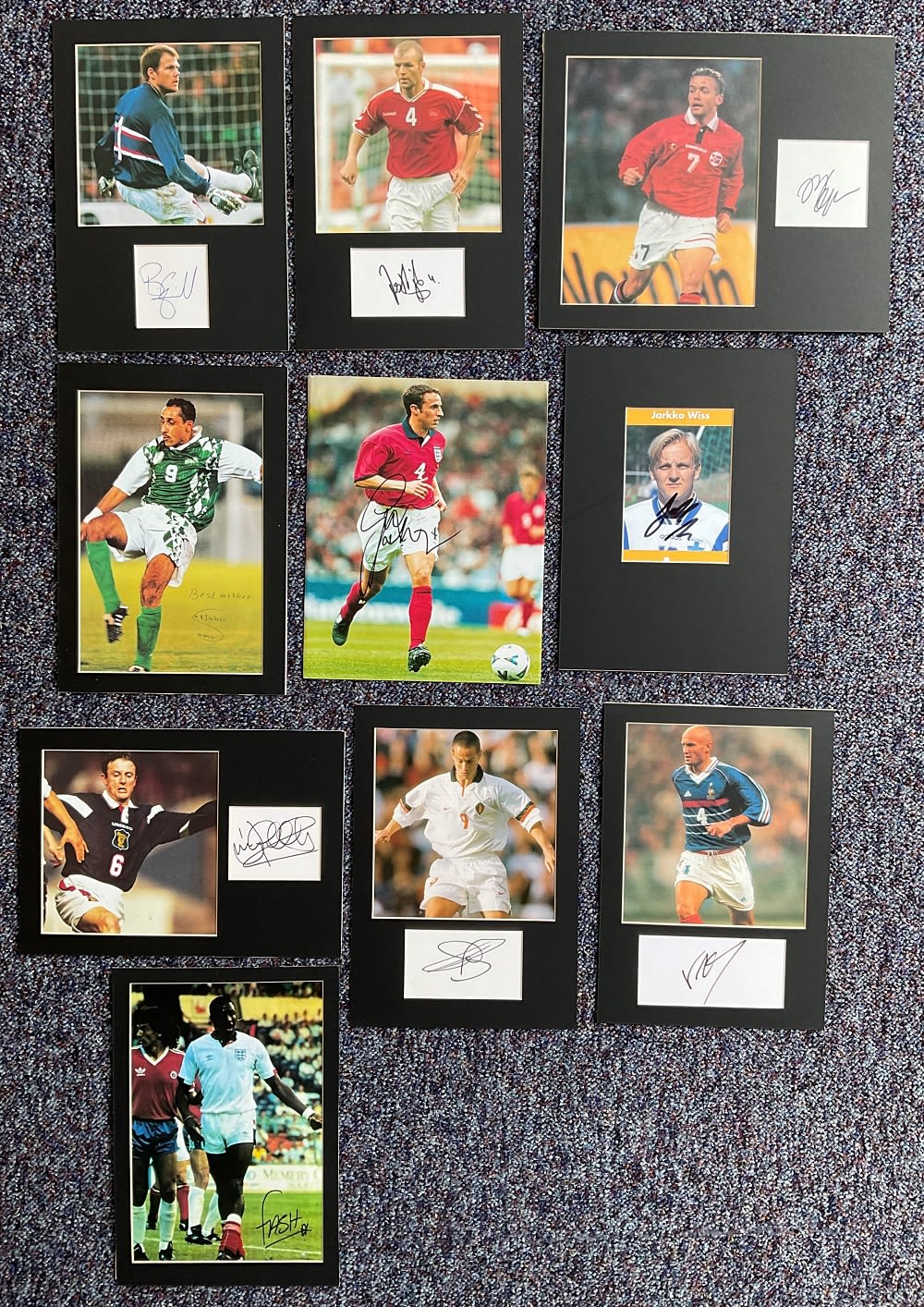 Lot 403: Football Collection of 10 International Player Signed and...