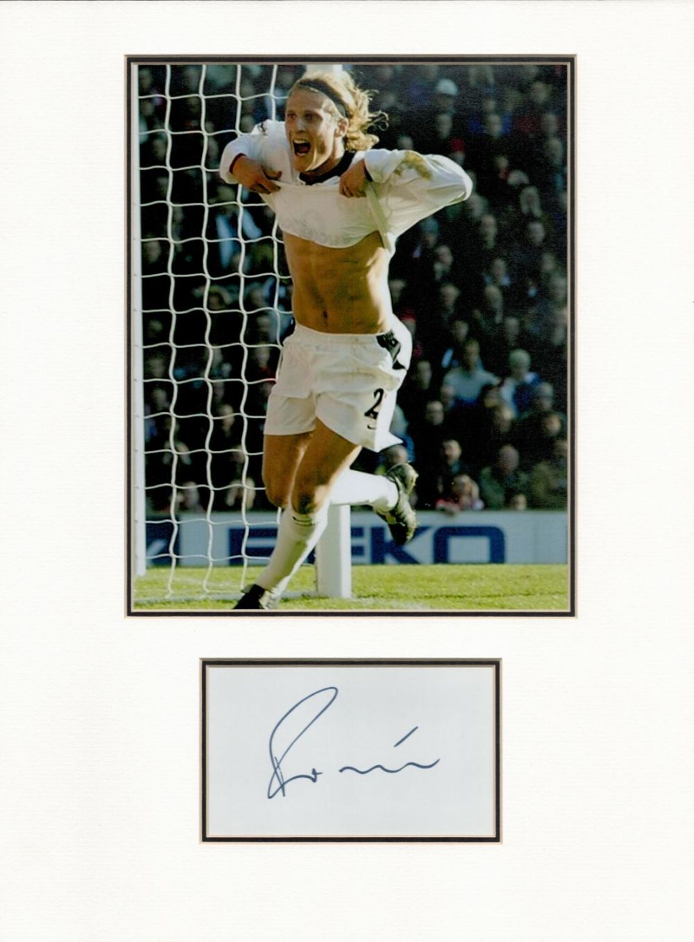 Lot 411: Football Diego Forlan Signed Signature Piece with Colour...