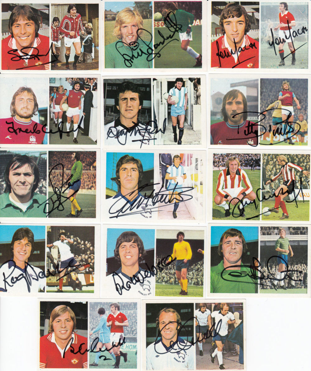 Lot 422: Football Autographed Fks Soccer Stars Stickers Issued For...