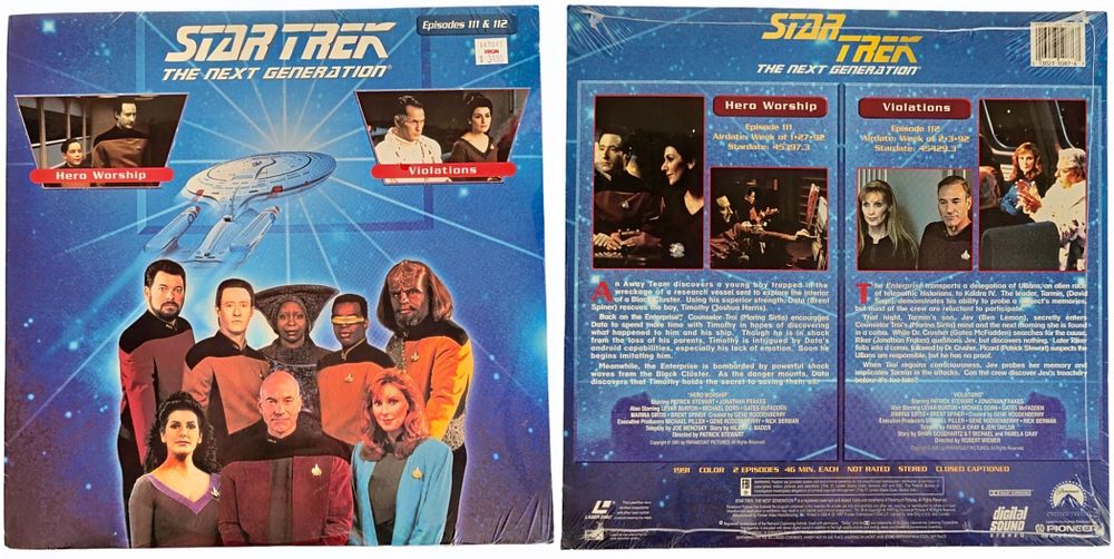 Lot 151: Star Trek Next Generation on laserdisc Collections of...